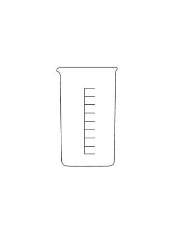 ecoLab Beaker, 400 mL, borosilicate glass, high form, 10 pieces