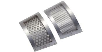Bodensieb aus rostfreiem Stahl 316L, 2 mm trapezförmig gelocht
