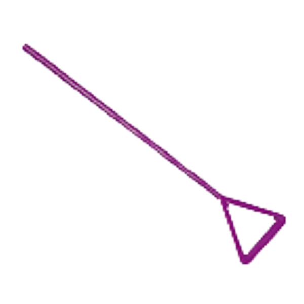 Disposable Drigalski spatula triangle, 170 x 37 mm, 4 mm Ø, single sterile, 10 pieces