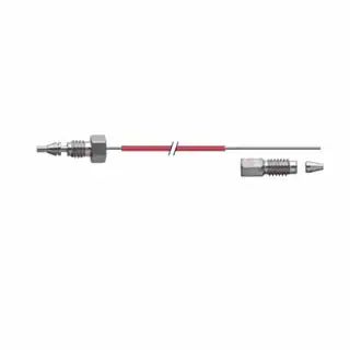 Kapillare, Edelstahl, 0,12-mm-ID, 340 mm, männlich/männlich, vormontiert/nicht vormontiert, 0,8