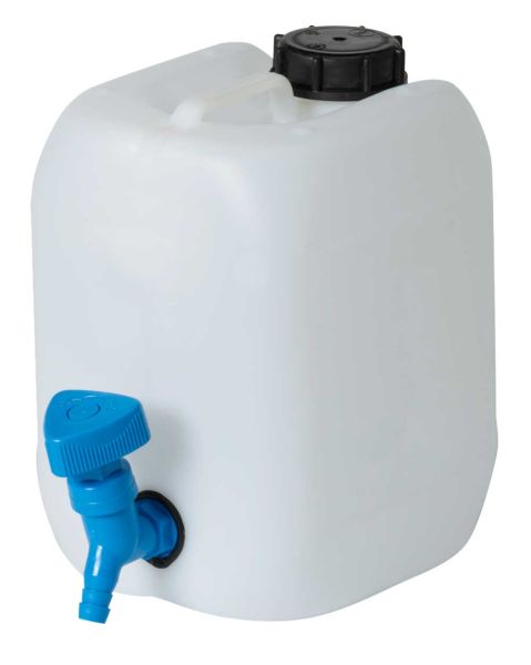 Canister with tap, 5 L, white