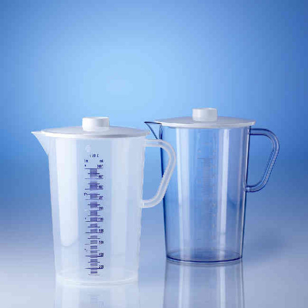 Collector (graduated beakers), SAN, with lid