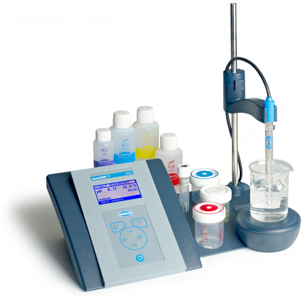 Sension+ MM340 GLP Laboratory pH and ISE Meter with Electrode Stand