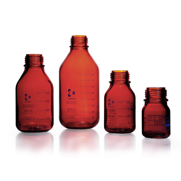 Laboratory Bottle DURAN®, pressure plus+ Amber