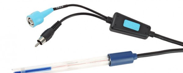 pH-Standardelektrode mit festem DIN-Kabel und Temperaturfühler