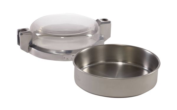 Sieve pan made of stainless steel 200 mm, Ø 50 mm