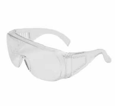 Visitor Safety glasses UV, PC, clear, frame transparent