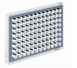 Mikrotestplatte aus Quarz mit 96 Näpfchen 14,5 x 127 x 85,5 mm