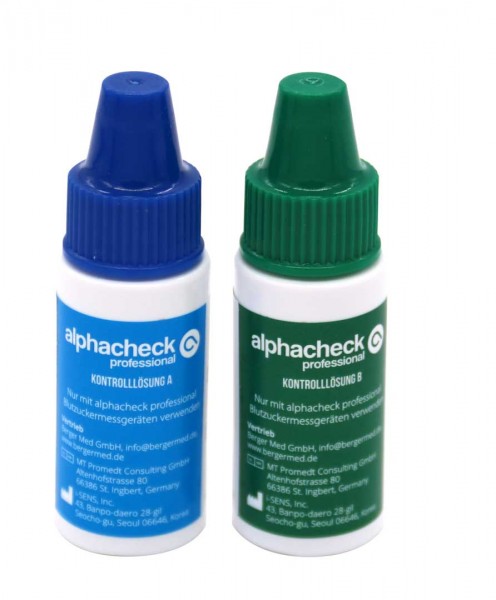 alphacheck professional control solution A+B in combipack, 2 bottles à 4 mL
