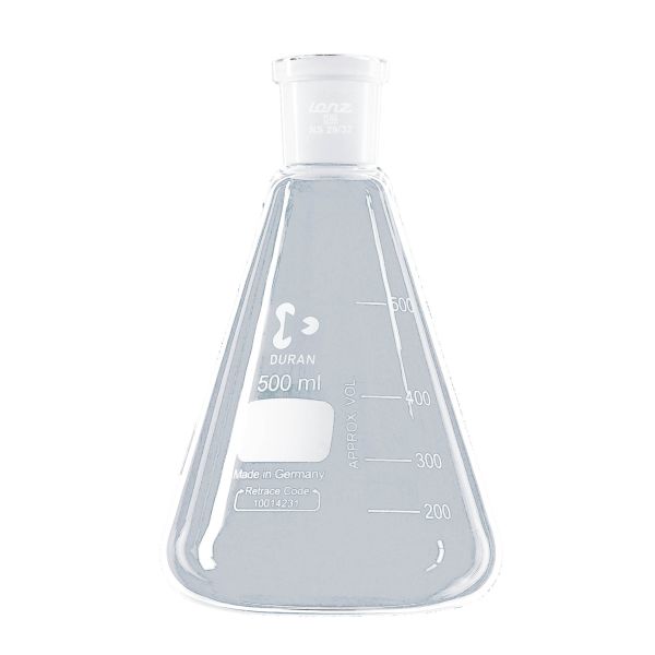 Erlenmeyer flask with socket