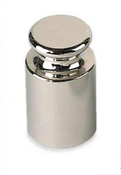 Test weight OIML F1, 1 kg, button shape, polished stainless steel