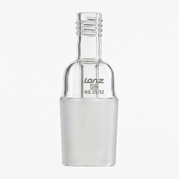 Gewindeadapter mit Kernschliff, nach DIN 12257