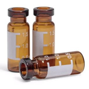 Vial, crimp top, amber, write-on spot, certified, 2 mL, vial size: 12 x 32 mm (11 mm cap), 100 pieces