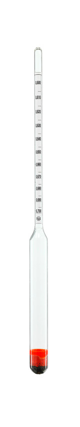 Dichte-Aräometer, ohne Thermometer, Messbereich 0,900 - 1,000 g/cm³ (1 —  [Laborkampagne]