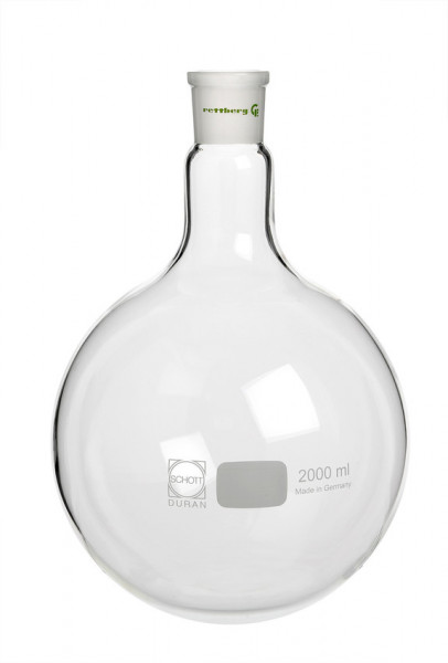 Rotary evaporator flask, round, borosilicate glass 3.3