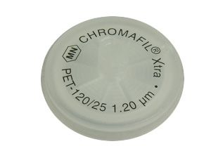 Spritzenfilter Chromafil Xtra PET, 25 mm, 1,2 µm, beschriftet