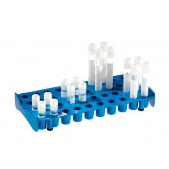 Workstation for 50 cryotubes 1.2/5 mL (5 pieces) PP, blue