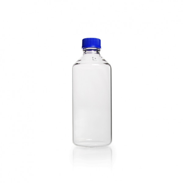 DURAN® Roller bottle for cell cultures, GL 45, with cap and ring (PP), blue