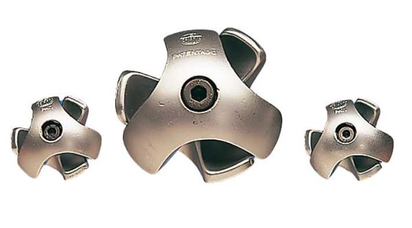 Clamp holder "Trio", Duralumin chromed for 19-25 mm