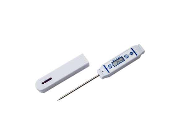 Wasserdichtes digitales Einstech-Taschen-Thermometer mit Schutzhülle