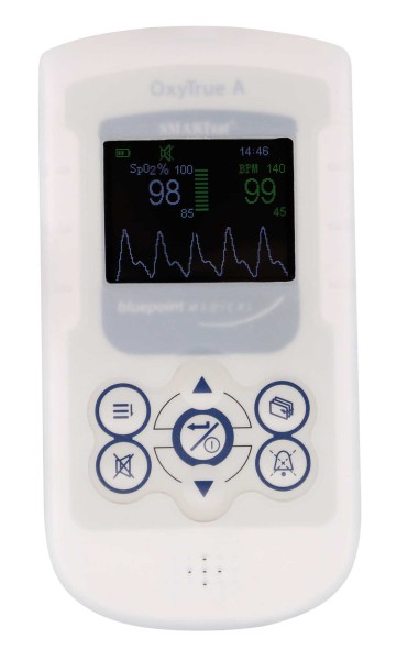 Pulsoximeter OxyTrue®A für Erwachsene, mit Alarm und SMARTsat®-Technologie