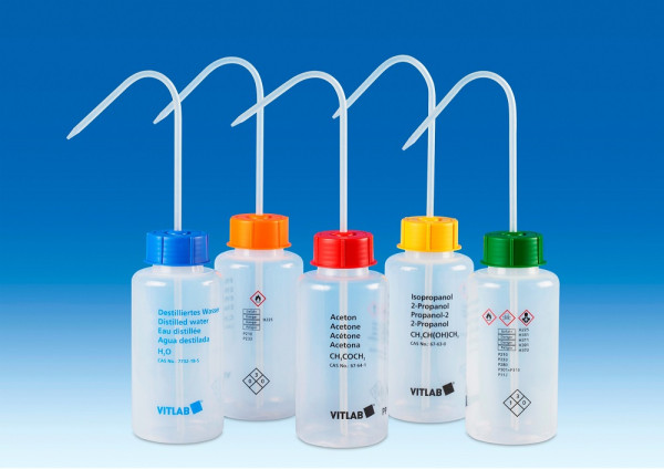 VITsafe™ safety wash bottles, Wide mouth 1000 mL