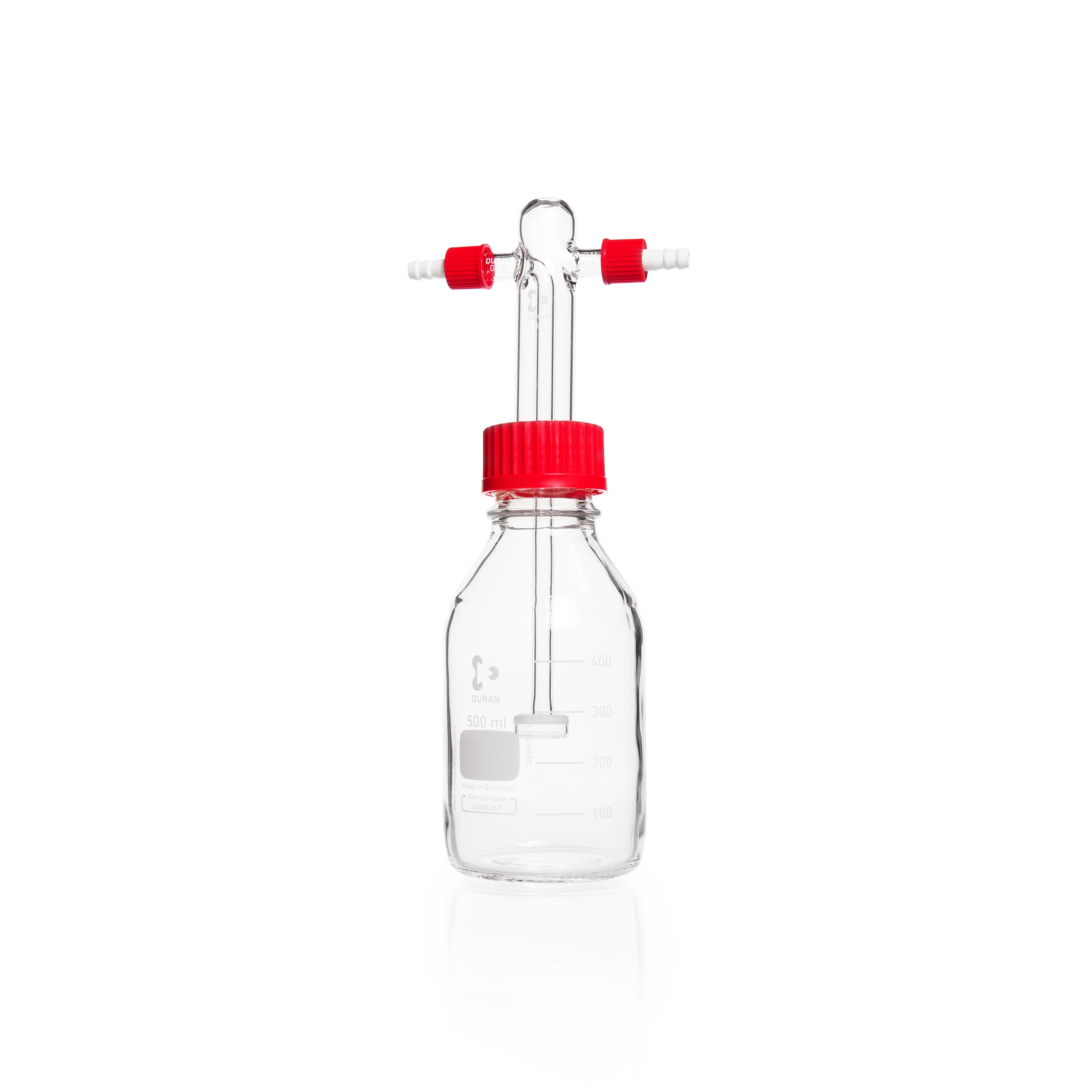 DURAN® gas washing bottle, 500 mL, with screw-cap system | Gas-washing ...