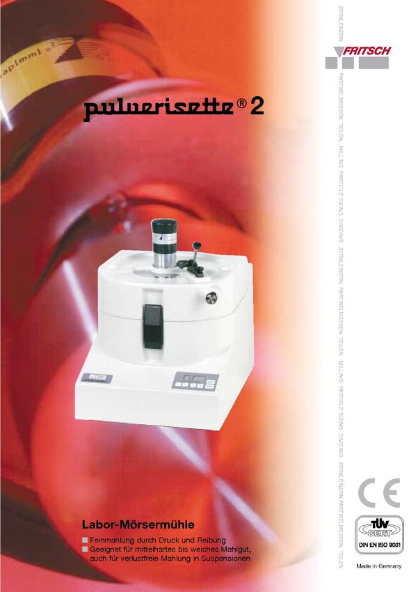 Mortar Grinder Pulverisette 2 – Lavallab