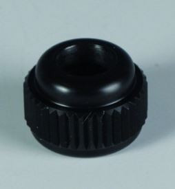Clamp nut for globe stirrer coupling, POM, f.Ø 6.5 mm, Ø 8 mm, Ø 10 mm