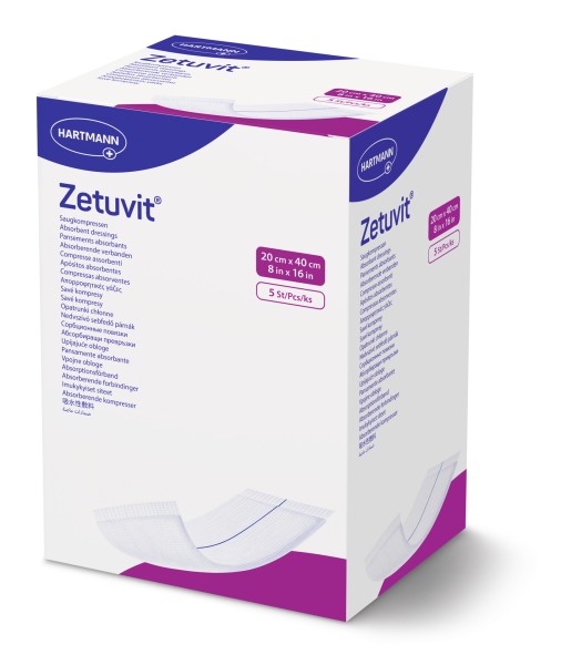 Zetuvit® steril, 20 x 40 cm, einzeln verpackt, 5 Stück