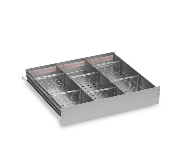 Aluminium compartment, 420 mm