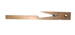 Wooden test tube holder 230 mm long, for tubes 11-30 mm