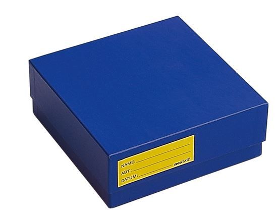 Kryobox beschichtet aus Karton, 136 x 136 x 50 mm