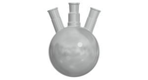3-neck Round bottom flask, 2,000 mL, 1x NS 45/40, 2x NS 29/32, spherical, Boro 3.3