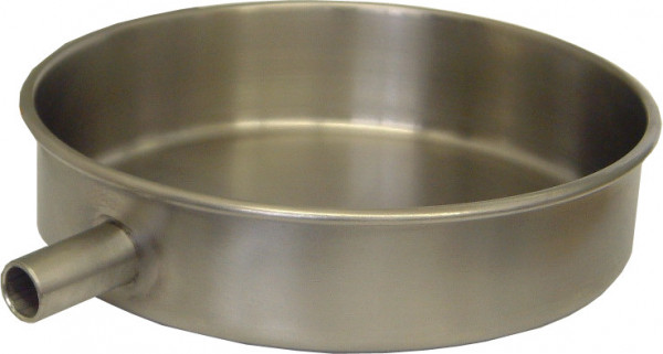 Stainless steel collecting vessel