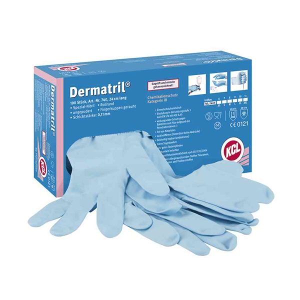 Dermatril® 740 KCL, nitrile gloves