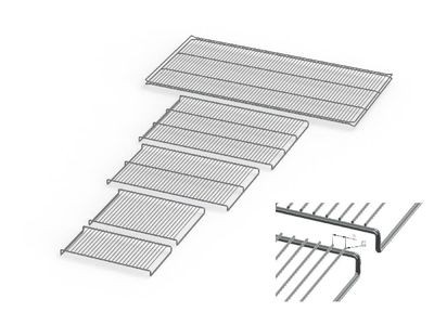 Stainless steel grid, standard equipment, for all models of size 30