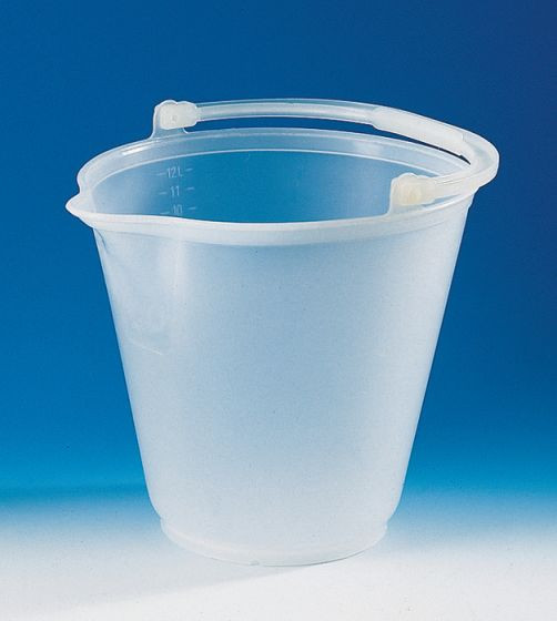 Bucket, 12 L, PP, with spout, reinforced rim and handle