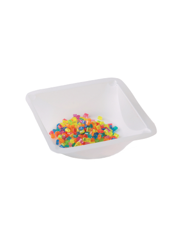 Disposable weighing pans, 41 x 41 x 8 mm, white, 500 pieces