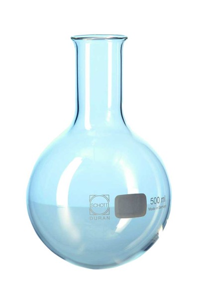 DURAN® Round bottom flask, wide neck, with beaded rim