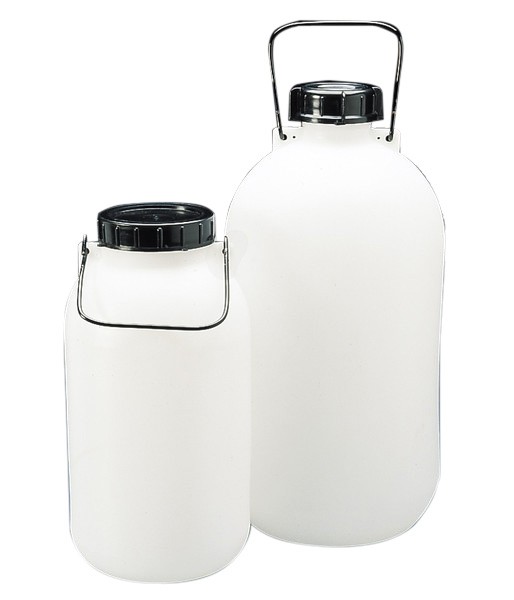 Storage bottle, PE-HD, without tap, Wide mouth