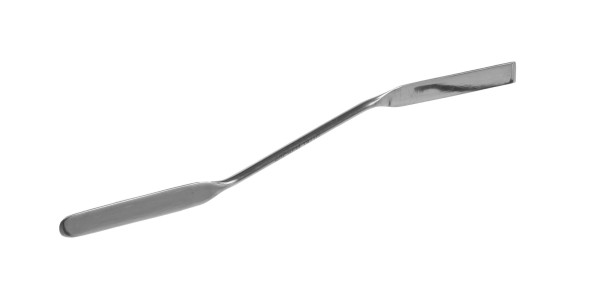 Double spatula, 210 mm, 18/10 steel, curved