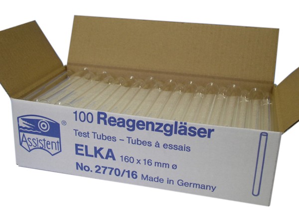 Test tubes „ELKA“ with beaded rim, AR®-soda-lime glass