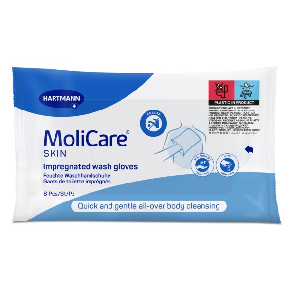MoliCare® Skin Feuchte Waschhandschuhe