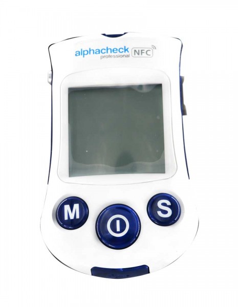 alphacheck professional blood glucose meter mg/dl eco