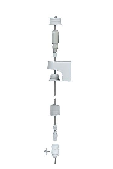 Gewindeadapter für Entnahmesystem Dispensette®, Außen-Gewinde 2", Innen-Gewinde 3/4", Edelstahl