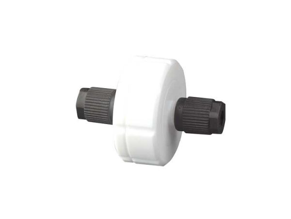 BOLA flow filtration device made of PTFE