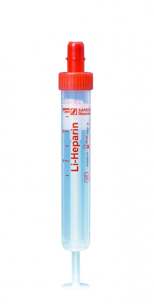 S-Monovetten® Lithium-Heparin, 7,5 mL, L 92 mm, Ø 15 mm