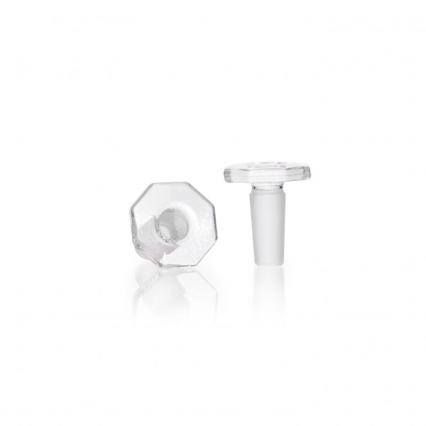 DURAN® glass flat-head stoppers, octagonal, solid