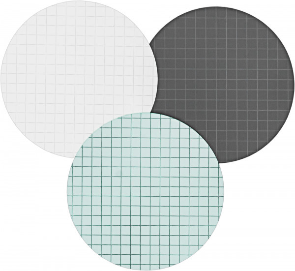 PORAFIL membrane filters CM, white 3,1 mm grid, pore size 0,45 µm